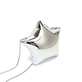 Mini sac pentagramme brillant en acrylique, petit sac mignon et exquis à bandoulière avec chaîne